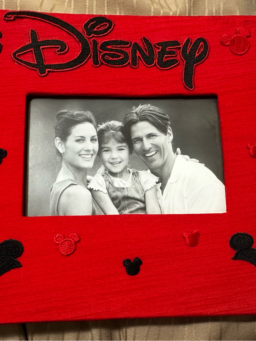 Disney Red and Black Mickey Embroidered Photo Album